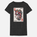 Queen of Hearts Card Game Horror Heart Queen Womens Tri-Blend Organic T-Shirt