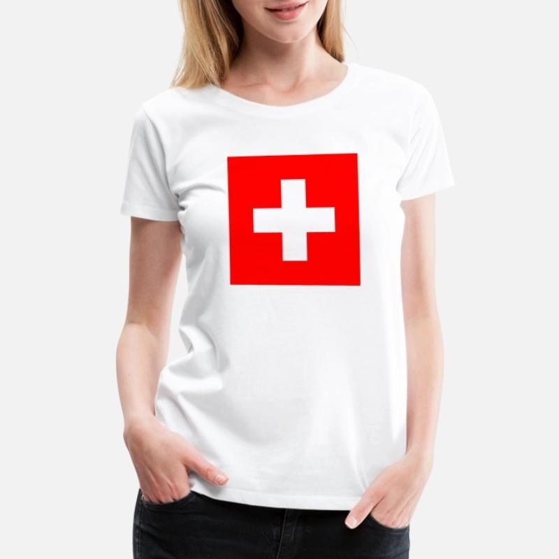 Red Cross Womens Premium T-Shirt