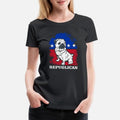 Republican Pug Dog America Flag Patriot Womens Premium T-Shirt