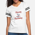 Retro Thirsty Thursday Womens Vintage Sport T-Shirt