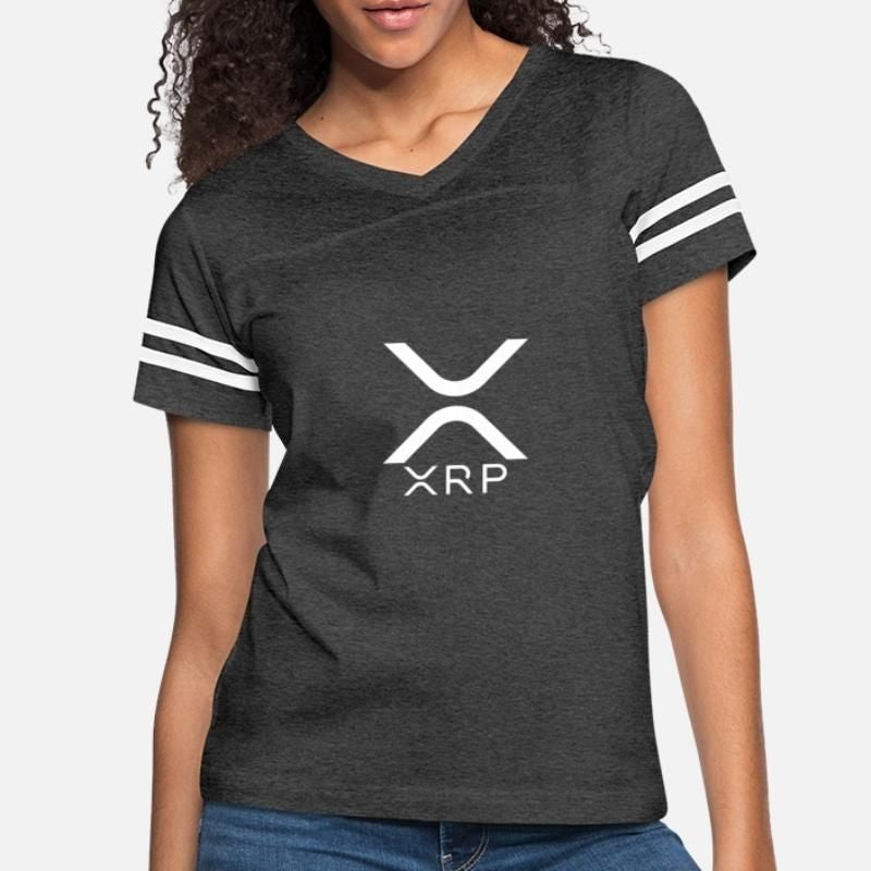 Ripple XRP LOGO NEW RIPPLE LOGO Cryptocurrency Womens Vintage Sport T-Shirt