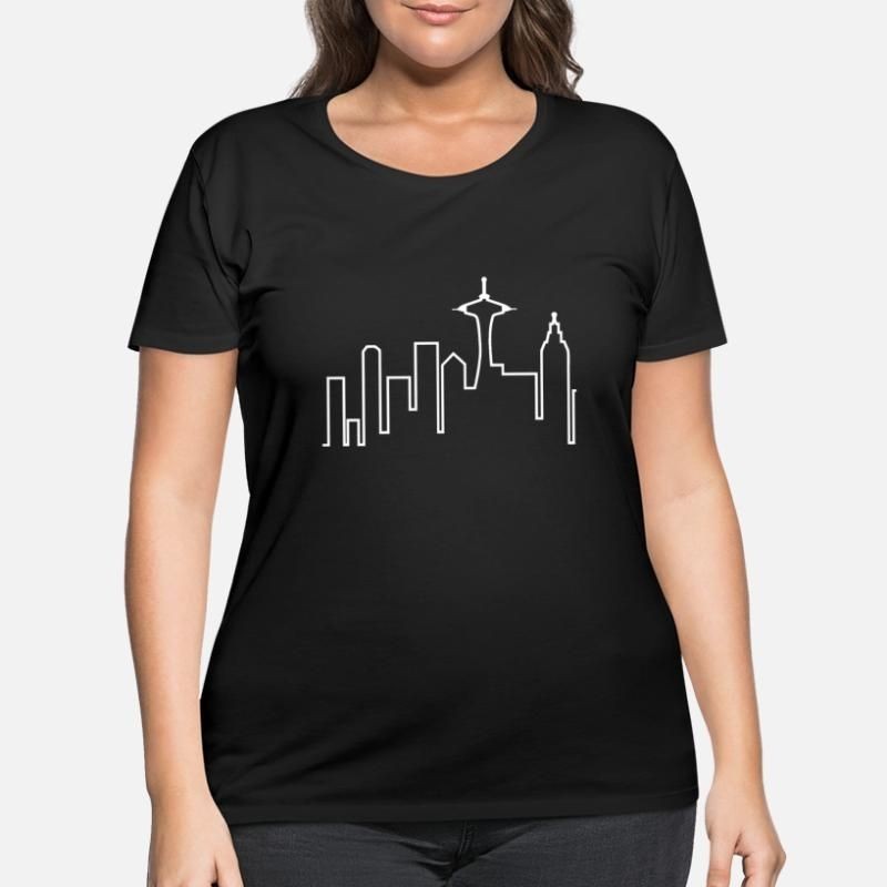 Seattle Skyline Frasier Womens Plus Size T-Shirt