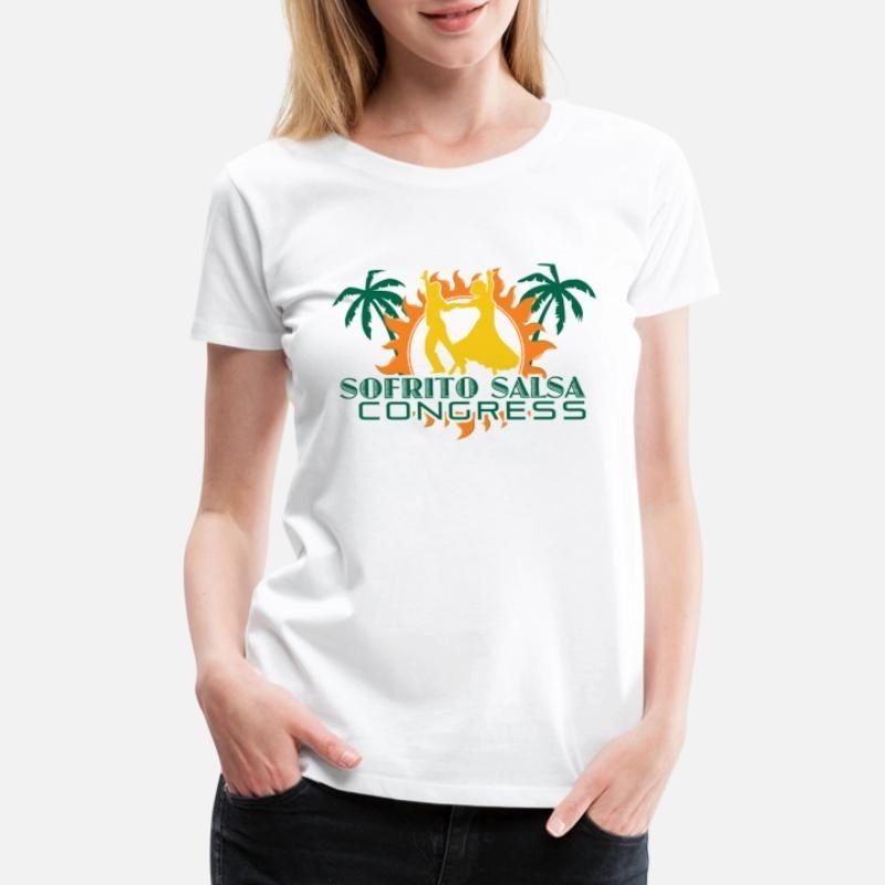 Sofrito White Logo Womens Premium T-Shirt