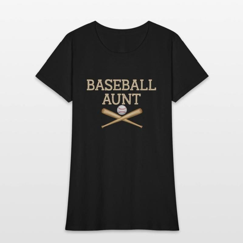 Sports Baseball Aunt Womens T-Shirt