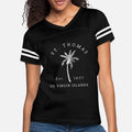 St Thomas Usvi Beach Palm Tree Novelty Womens Vintage Sport T-Shirt