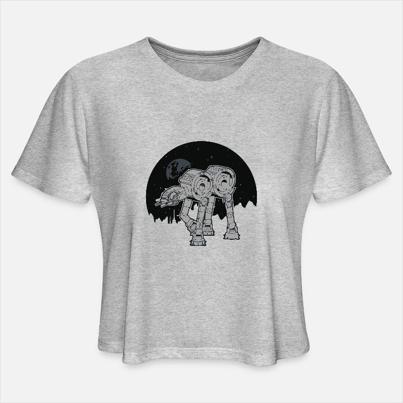 Star Wars walker for geeks Womens Cropped T-Shirt