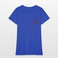 Superman small logo S-Shield Embroidery Womens T-Shirt