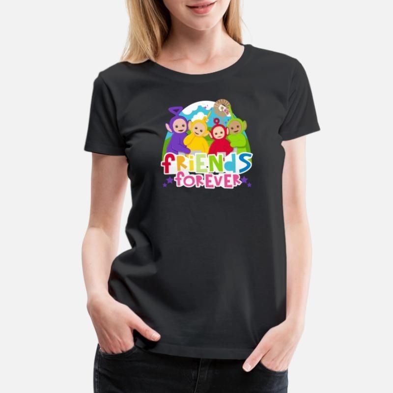 Teletubbies Friends Forever Cute Friendship Design Womens Premium T-Shirt