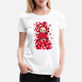 Teletubbies Po In a Cool Pixel And Drip Design Womens Premium T-Shirt