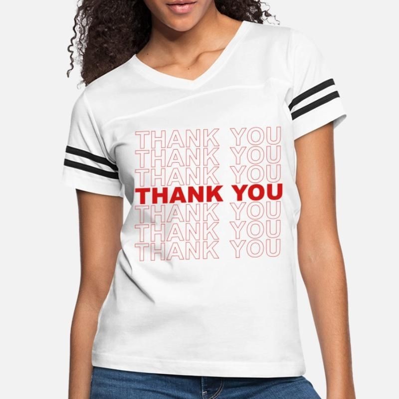 Thank you Womens Vintage Sport T-Shirt