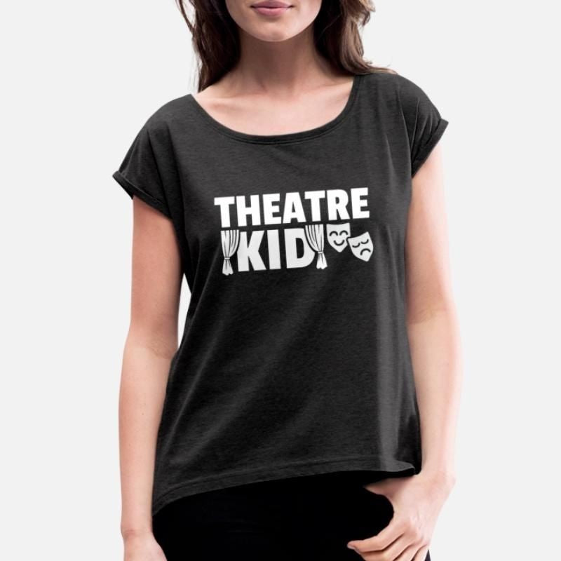 Theatre Womens Rolled Sleeve T-Shirt