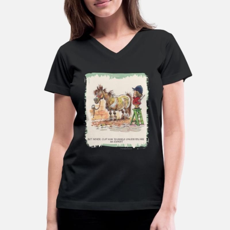 Thelwell Hairdresser Be A Expert Womens V-Neck T-Shirt