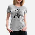 Thelwell Jumping Rodeo Western Pony Womens Premium T-Shirt