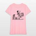 Thelwell Penelope Riding A Pony Womens T-Shirt