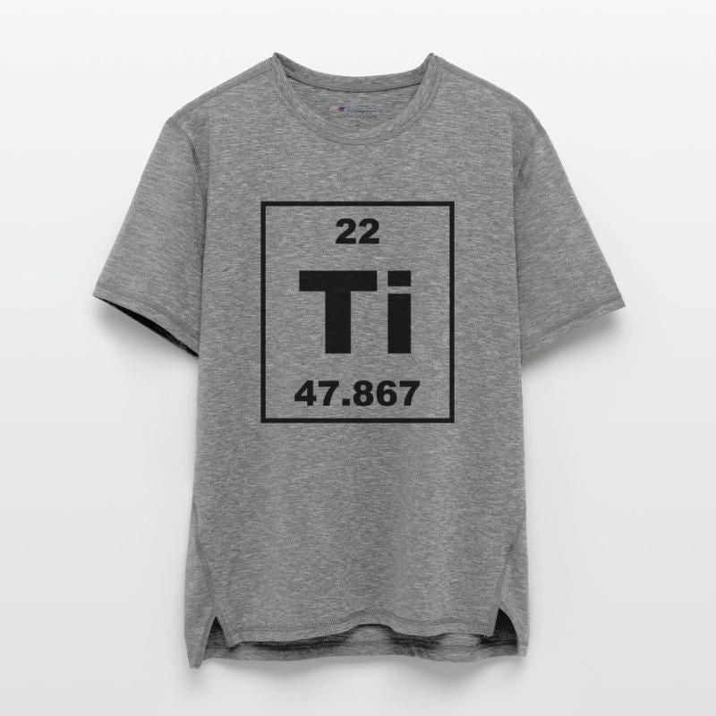 ti titanium - Small Champion Unisex Performance T-shirt