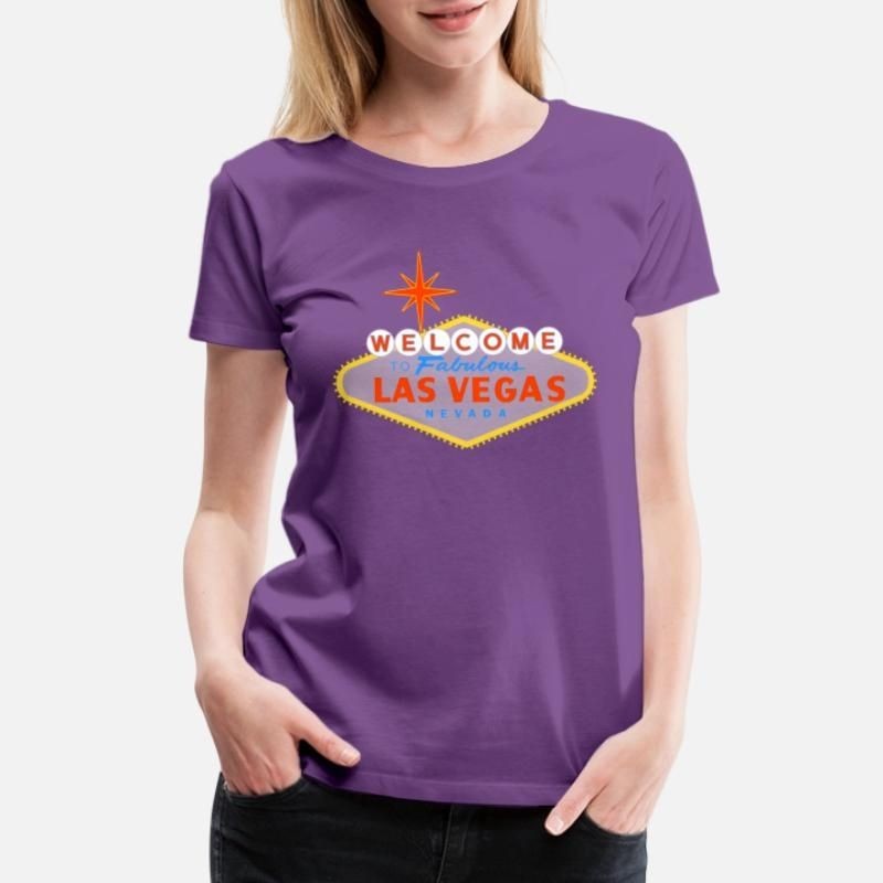 Welcome To Las Vegas Fabulous Nevada Sign Womens Premium T-Shirt