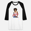 Whitney Houston Photo With Pink Nameplate Unisex Baseball T-Shirt